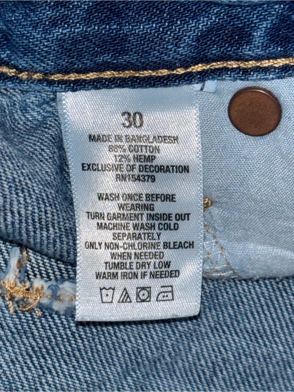 Aeropostale Distressed Denim Shorts Duo - Dark Blue & Light Blue - Picture 7 of 10